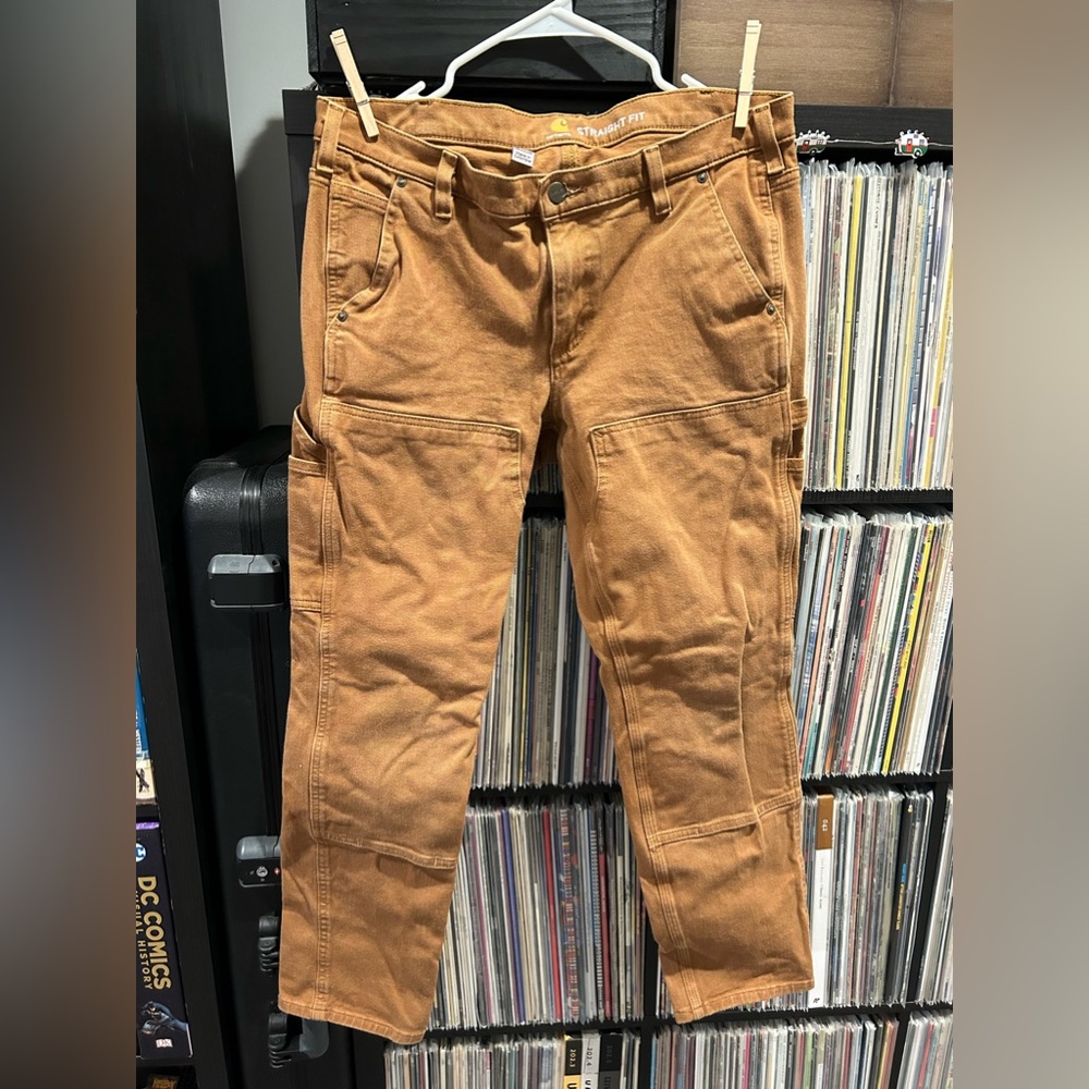Carhartt Women’s Rugged Flex straight Fit Twill Double Front Work Pant Size 12